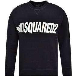 DSquared2 Metal Leaf Crewneck Sweatshirt - Black