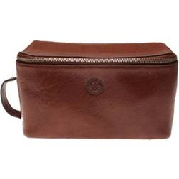 Saddler Barolo Toilet Bag - Mid Brown