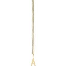 Design Letters Chain Necklace - Gold