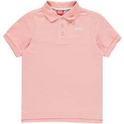 Slazenger Junior Boy's Plain Polo Shirt - Pink