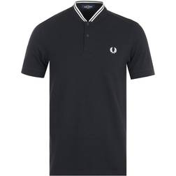 Fred Perry Bomber Collar Polo Shirt - Black