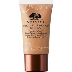 Origins Pretty in Bloom Flower-Infused Long-Wear Foundation SPF20 #500 Medium Deep Warm