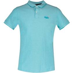 Superdry Classic Pique Short Sleeve Polo Shirt - Light Blue