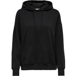 Only Feel Life L/S Hood - Black