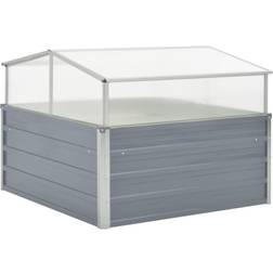vidaXL Greenhouse 100x100x85cm Aluminium, Rostfritt stål Plast, Polycarbonate
