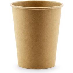 PartyDeco Paper Cups kraft Light Brown 6-pack