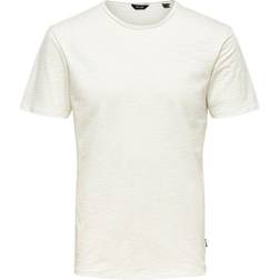 Only & Sons Short Sleeved T-shirt - White/White