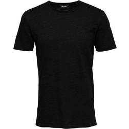 Only & Sons Short Sleeved T-shirt - Black/Black