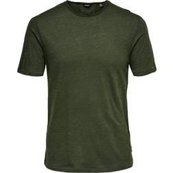 Only & Sons Short Sleeved T-shirt - Green/Forest Night