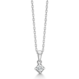 Mads Z Crown Pendant (0.09ct) - White Gold/Diamond