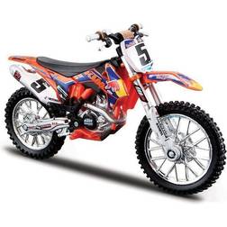 BBurago Véhicule Motocross KTM RedBull Cross & Raid 1/18 Modèle aléatoire