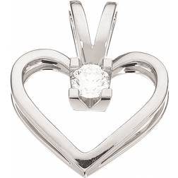 Scrouples Kleopatra Heart Pendant (0.15ct) - White Gold/Diamond
