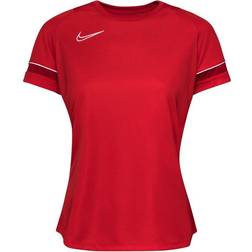 Nike Dri-FIT Academy Football T-shirt Women - University Red/White/Gym Red/White