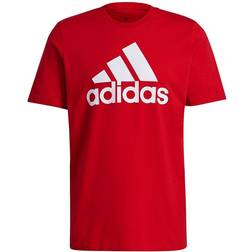 adidas Essentials Big Logo T-shirt - Scarlet/White