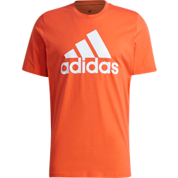 adidas Essentials Big Logo T-shirt - True Orange/White