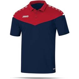 JAKO Champ 2.0 Polo Shirt Women - Seablue/Chilli Red