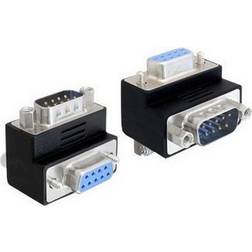 DeLock Angled DB-9-DB-9 M-F Adapter