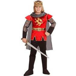 Widmann King Arthur Kids Costume Red