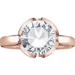 Thomas Sabo Signature Line White Large Solitaire Ring - Rose Gold/Transparent