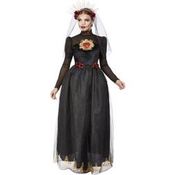 Smiffys Deluxe DOTD Sacred Heart Bride Costume Black