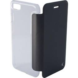 Ksix Housse Folio pour Mobile Iphone 8 Crystal Noir