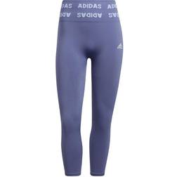 Adidas Training Aeroknit 7/8 High Rise Tights - Orbit Violet