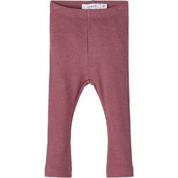 Name It Extra Slim Fit Rib Leggings - Pink/Wild Ginger (13191337)