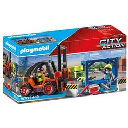 Playmobil City Action Forklift Truck with Cargo 70772