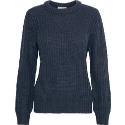 Saint Tropez BrookeSZ LS Pullover - Blue Deep Melange