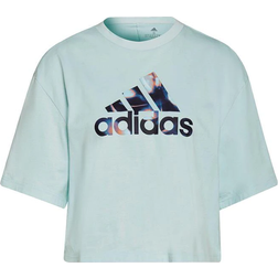 adidas Women's Sportswear You for You Cropped Logo T-shirt - Halo Mint