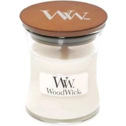 Woodwick White Teak Small Duftlys 85g