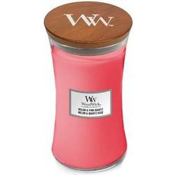 Woodwick Melon & Pink Quartz Large Doftljus 609g