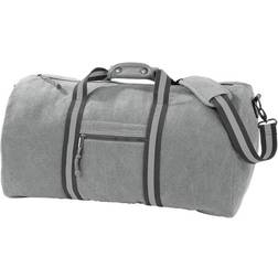 Quadra QD613 Vintage Canvas Holdall - Vintage Light Grey