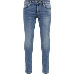 Only & Sons Loom Life Jog Slim Fit Jeans - Blue/Blue Denim