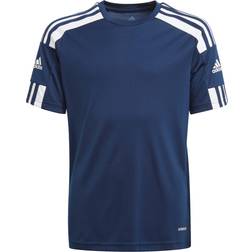 Adidas Maglia Maniche Corte Squadra Blu Scuro Bianco Bambino 7-8 Anni - Bianco/Blu