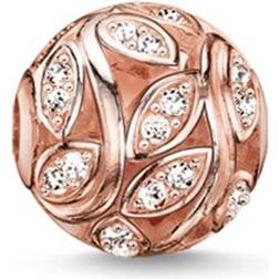 Thomas Sabo Karma Tendrils Bead Charm - Rose Gold/White