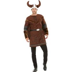 Smiffys Deluxe Viking Barbarian Costume Brown