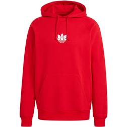 adidas Loungewear Adicolor 3D Trefoil Graphic Hoodie - Scarlet