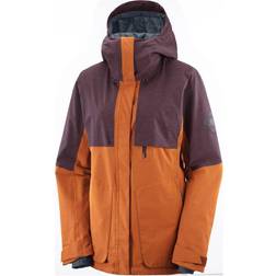 Salomon Women's Proof Lt Insul W Jacket - Umber/Winetasting/Heather