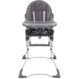 vidaXL Chaise haute pour bébé Gris et blanc Gris