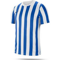 Nike Striped Division IV Jersey Kids - White/Royal Blue/Black