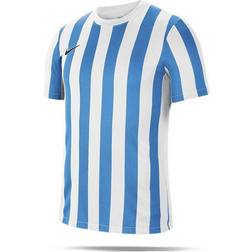 Nike Striped Division IV Jersey Kids - White/University Blue/Black