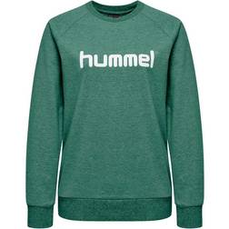 Hummel Dames Sweatshirt Cotton Logo - Vert