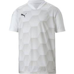 Puma teamFINAL 21 Graphic Jersey Kids - Puma White/Grey