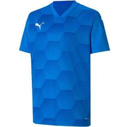 Puma teamFINAL 21 Graphic Jersey Kids - Electric Blue/Team Power Blue