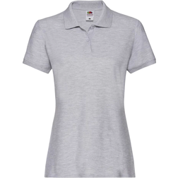 Fruit of the Loom Dames-Fit Premium Poloshirt Met Korte Mouwen - Heater Grijs