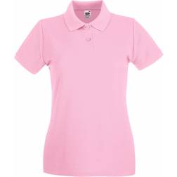 Fruit of the Loom Dames-Fit Premium Poloshirt Met Korte Mouwen - Licht Rose