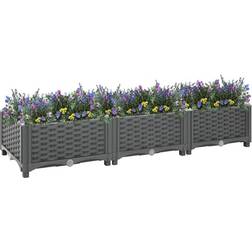 vidaXL Raised Bed 15.748x47.244x9.055"