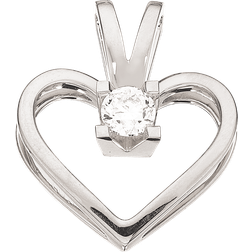 Scrouples Kleopatra Heart Pendant (0.20ct) - White Gold/Diamond