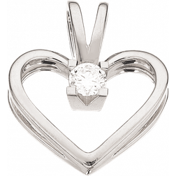 Scrouples Kleopatra Heart Pendant (0.10ct) - White Gold/Diamond